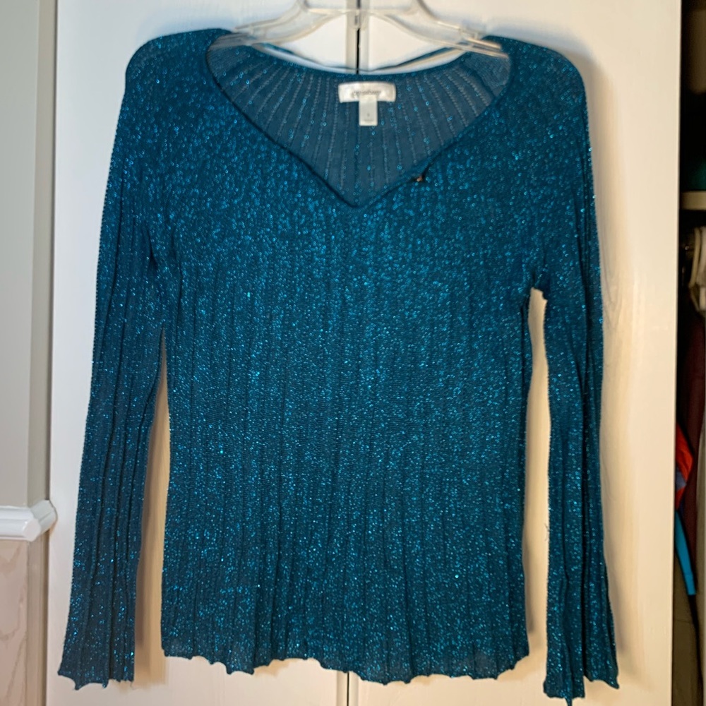 dressbarn turquoise sweater